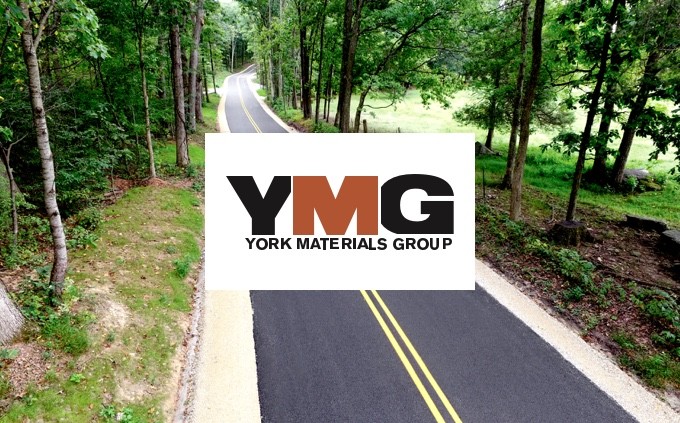 York Materials Group logo and road