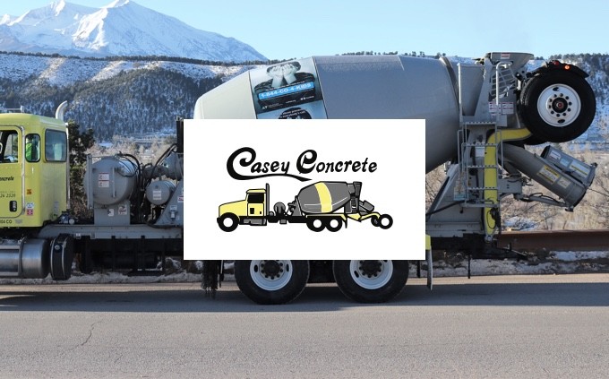 Casey Concrete logo and truck